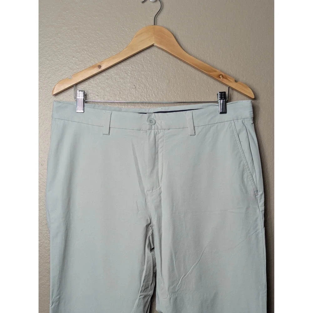 Vineyard Vines On-The-Go Pants Men 33x32 Khaki Chino Performance Stretch
